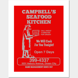 Campbell's Seafood Kitchen - Grey Print Posters and Art